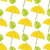 Seamless pattern with summer color bright elements vector