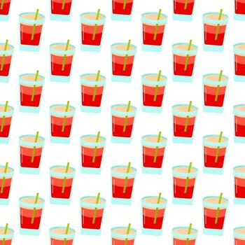 Pattern from summer elements ai vector