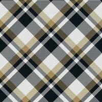 Seamless pattern of scottish tartan plaid. Repeatable background with check fabric texture. Vector backdrop striped textile print.