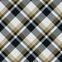 Seamless pattern of scottish tartan plaid. Repeatable background with check fabric texture. Vector backdrop striped textile print.