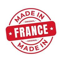 Made In France Stamp Logo Icon Symbol Design. Seal National Original Product Badge. Vector Illustration