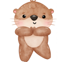 Cute otter yoga, yoga, yoga otter, yoga bear, yoga pose png