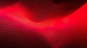 Abstract dot red wave pattern screen gradient background, technology and science concept, photo