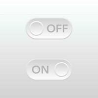 Switch button or turn on turn off power vector