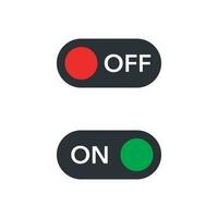 Switch button or turn on turn off power vector