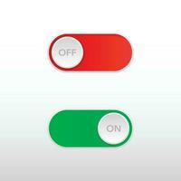 Switch button or turn on turn off power vector