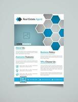 Real Estate Business Flyer Template vector