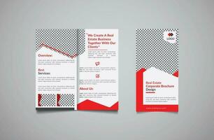 DL business brochure template, Dl Bifold brochure vector