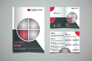 Corporate Bi-Fold Brochure Template vector