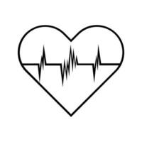 HEART BEAT Editable and resizable vector icon