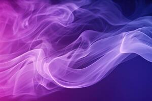 beautiful abstract smoke gradient background in purple color, photo