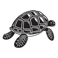 Turtle Clipart Vector Illustration, Turtle vector line art silhouette.