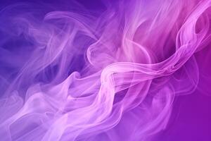 hermosa resumen fumar degradado antecedentes en púrpura color, ai generado foto