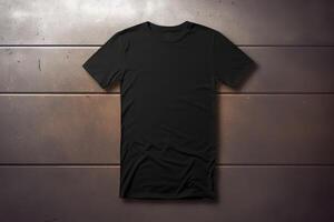 black t shirt for your designs mockup, photo