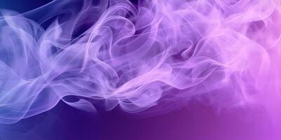 beautiful abstract smoke gradient background in purple color, photo