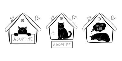 Hand Drawn Adopt Me Lettering Text Design For Cards Poster Logo Banner On  White Background Help Animal Concept Pet Adoption Stock Illustration -  Download Image Now - iStock