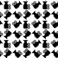 Seamless pattern video camera vector