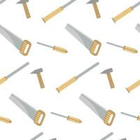 Tools for carpentry seamless pattern vector