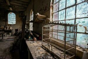 urbex, antiguo abandonado mansión algun lado en Bélgica. foto