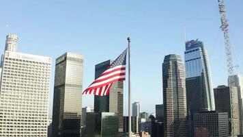 Amerikaans onafhankelijkheid dag vlag video 4e van juli arbeid dag viert gedenkteken dag ai gegenereerd