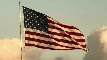 americano indipendenza giorno bandiera video 4 ° di luglio lavoro duro e faticoso giorno celebra memoriale giorno ai generato