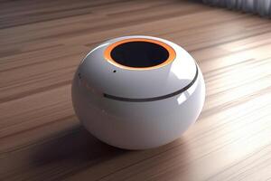 Home advisor, voice recognition, artificial intelligence device and internet. photo