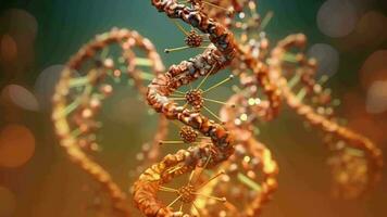 DNA molecule, interesting establishment. Video Animation