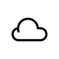 nube, clima icono vector