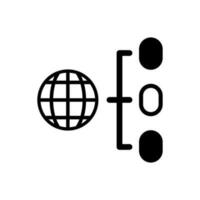 Network distribution icon vector