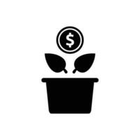 Investment icon suitable for any type of design projects vector