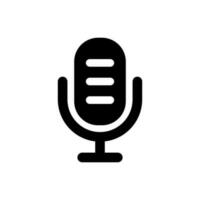 Microphone Icon suitable for any type design projects vector