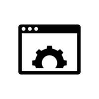 sitio web desarrollo icono vector