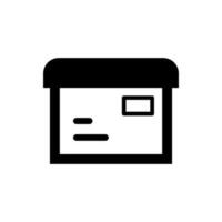 sencillo ilustración de un caja icono vector