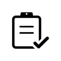 Checklist icon suitable for any type of design projects vector