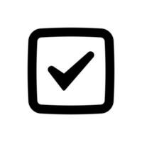 icono de marca de verificación vector