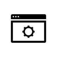 icono de desarrollo web vector