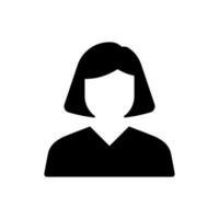 Female Icon suitable for any type design projects vector