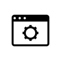 icono de desarrollo web vector