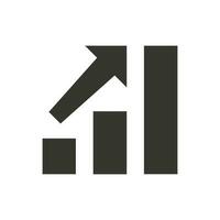 Growth Chart Icon vector