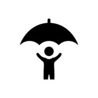 Child Life Insurance Icon vector