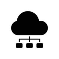 Cloud structure icon vector