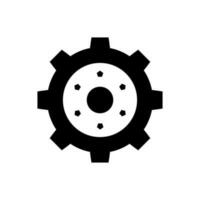 Simple Illustration of A Gear Icon vector