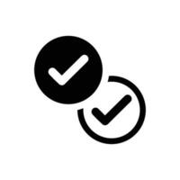 Check mark icon vector