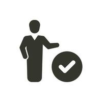 Complete Task Icon vector