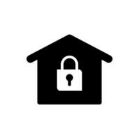 Home security icon vector