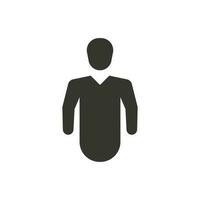 Simple illustration of a man icon vector