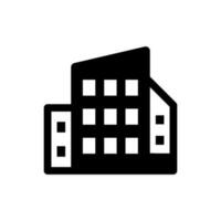 icono de edificio de oficinas vector