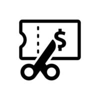 Simple illustration of a discount Icon vector