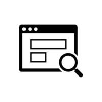 Web content search icon vector