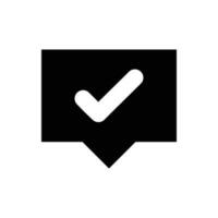 Right tick icon vector